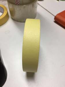 片面1.5インチ白塗装用マスキングテープ20Mクレープ紙自動車ラベルDIYクラフト＆ホームデコレーション用 - Product Image 4