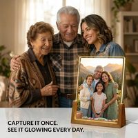 Boîte à Tzedakah Personnalisée pour Maman – Photos sur Mesure, Acrylique Écologique, Moderne – Cadeau Fête des Mères, Anniversaire, Décoration de Bureau à Domicile