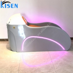 Kisen Machine de Salon Automatique, Lit de Massage pour Shampoing, Chaise de Spa Capillaire, Fumigation, Lumière LED, Connexion Électrique - Product Image 3