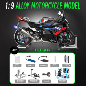 Nouvelle Moto Électrique Jouet Style Moderne Échelle 1:9 Modèles de Moto en Alliage Moulé Sous Pression pour Enfants avec Télécommande - Product Image 6
