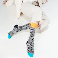 Chaussettes habillées en coton de soie à motifs de diamants légers de haute qualité pour femmes épaisseur fine pour un usage quotidien