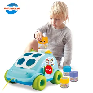 Modieuze Vorm Sorter Speelgoed Educatief Baby Speelgoed Springen Beer Bus Speelgoed