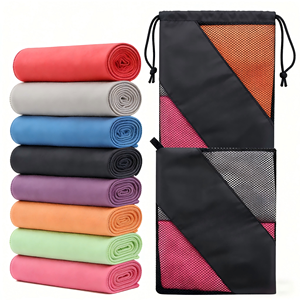 Serviette de couverture de tapis de yoga durable en microfibre haute densité, antidérapante, séchage rapide, avec logo personnalisé pour centre de fitness - Product Image 3