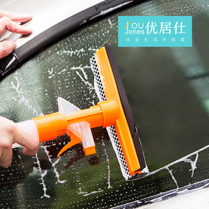 Double-Sided <b>Window</b> <b>Cleaner</b> <b>Squeegee</b> Nylon Mesh Car Glass Cleaning Tool - Product Image 5