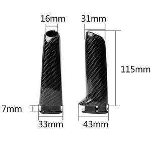 Copertura per freno manuale stampato in fibra di carbonio/mogano per auto per BMW serie 3/4 <span class=keywords><strong>X1</strong></span> M3 M4 F80 F82 <span class=keywords><strong>F48</strong></span> - Product Image 3