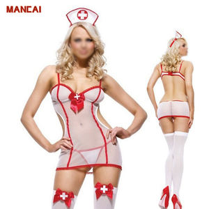 Ensemble <span class=keywords><strong>de</strong></span> lingerie sexy pour femmes, vêtements <span class=keywords><strong>de</strong></span> cosplay sexy, vêtements <span class=keywords><strong>de</strong></span> jeu <span class=keywords><strong>de</strong></span> rôle, costume <span class=keywords><strong>de</strong></span> lingerie sexy d'infirmière avec chaussettes, ensemble d'infirmière sexy et érotique - Product Image 1