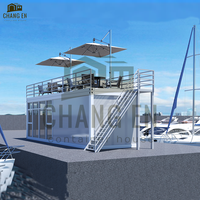 Conteneur maritime modifié de 20 pieds JHCE1 pour café, bureau, hôtel, hôpital, atelier, entrepôt, centre commercial, café-restaurant, toilettes