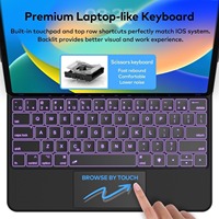 Clavier sans fil capacitif magique PS/2 pour iPad Air 11 pouces Pro 10,9 pouces magnétique