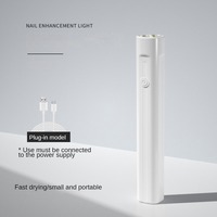 Lampu senter kuku Led 3w portabel isi ulang, lampu pengering kuku Uv Mini dengan baterai bawaan