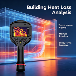 Cámara termográfica portátil con resolución IR de 640×480 ‑40 ℃ ~2000 ℃   Cámara Termográfica con Enfoque Automático, WiFi y Bluetooth - Product Image 1