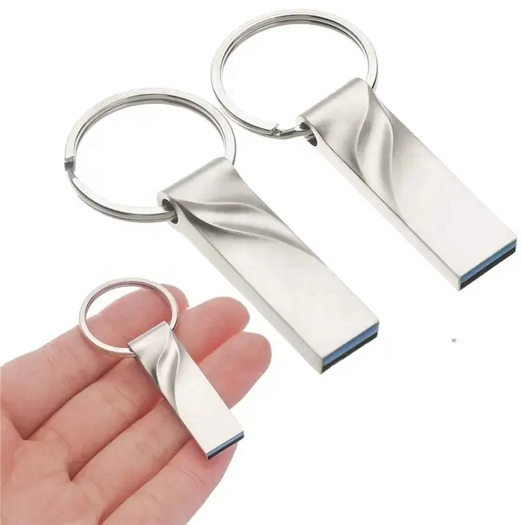 Top Quality Metal keyring U disk Customized logo high-speed 1tb usb 2.0 3.0 flash pen drive 128gb