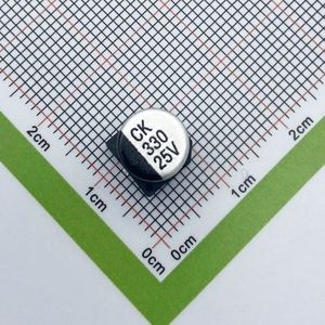 Whole -Sale CK1E331M-CRF10 8*10.5 Capacitors SMD Electrolytic Capacitors 330uF 20% 25V - Product Image 1