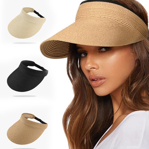 <span class=keywords><strong>Visera</strong></span> de Paja de Ala Ancha con Logotipo Personalizado, Transpirable, para Golf, <span class=keywords><strong>Playa</strong></span> y Actividades al Aire Libre, para <span class=keywords><strong>Mujer</strong></span> - Product Image 1