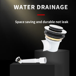 Ledfre — <span class=keywords><strong>Drain</strong></span> d'eau de salle de bain blanc, pour la douche, au sol, nouveau Style - Product Image 2