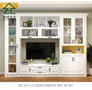 Chất lượng cao gỗ TV đứng điều khiển 2 miếng kệ sách kệ sách - Product Image 2