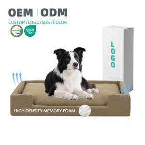ODM ODM Luxus Memory-Schaum Orthopädische Hundebetten Katzenbetten, Maßgefertigte Wasserdichte Abnehmbare Rutschfeste Memory-Schaum Tierbetten für Große Hunde - Product Image 1