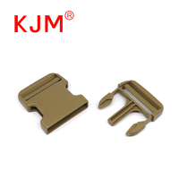 KJM Sac à dos de sport Accessoires de sac à bagages Boucle latérale en plastique robuste de 50mm pour sac à dos tactique