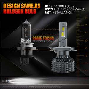 H4 כפול קרן תלת-צבע הוביל פקעות רכב פנסים 6000k שבב 12v/24v לכל המכוניות 36w csp/cob ip68 דור חדש d2h 9004/9007 - Product Image 5