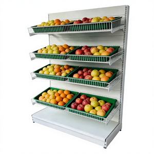 Los estantes para frutas y verduras de supermercado son producidos en fábricas chinas. - Product Image 1