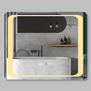 Fullken light oem/odm beleuchtete Bades piegel Toiletten wand dimmen Kosmetik spiegel für Badezimmer eingang