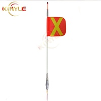 Bandera de Advertencia de Seguridad para Minería, Bandera de Látigo para Buggy, Látigo LED para Buggy, Asta de Bandera de Minería de 8 Pies/10 Pies/12 Pies, Látigos Luminosos