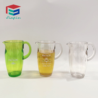 Cruche d'eau en polycarbonate incassable de luxe de qualité 1700ml pour restaurant