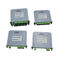 1x2 LGX PLC Splitter Cassette SC/APC SC/UPC Passif Fibre Optique Splitter Box Équipement Fibre Optique