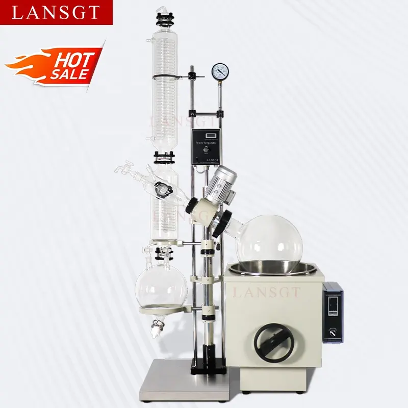 Manual Lift Rotary Evaporator Vacuum Distillation Unit Apparatus
