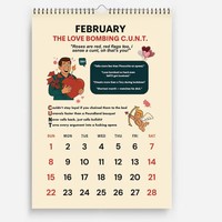 Calendrier de table rectangulaire éco-responsable de haute qualité en papier animal édition 2026 avec 12 motifs hilarants uniques