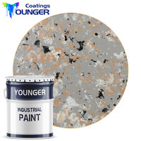 Pierre naturelle texturée à séchage rapide personnalisée, revêtement de granit liquide, peinture en aérosol pour les projets de façade