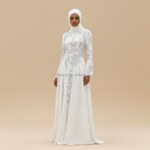 <span class=keywords><strong>Abbigliamento</strong></span> Femminile a Maniche Lunghe all'Ingrosso, Abiti Musulmani per Donne, Abaya di Lusso Stile Merrchi - Product Image 4