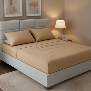 Sábana Plana Saint Glory Almond, 200 Hilos, 100% Algodón, para Todas las Temporadas, para Uso Doméstico - Product Image 2