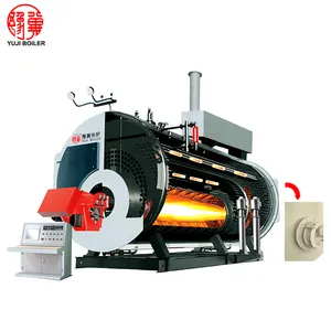 Automatic Wns Fire Tube Oil Natural Gas Fired Steam Boiler Price With Corrugated Furnace