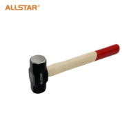 Marteau à tête double All Star avec manche en bois, outil durable pour diverses applications de construction
