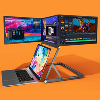 Écran d'extension pour ordinateur portable 16'' FHD 2.5K IPS ultra-fin / Moniteur de jeu pliable USB-C Plug-and-Play pour PC