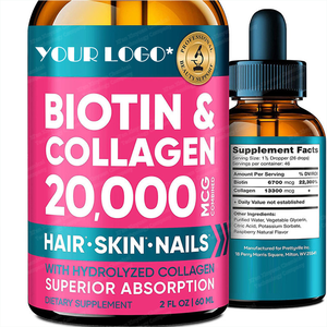 Formule synergique de <span class=keywords><strong>biotine</strong></span> et de collagène pour adultes, améliorant la beauté, soutenant en douceur la vitalité de la peau, des ongles et des cheveux - Product Image 3