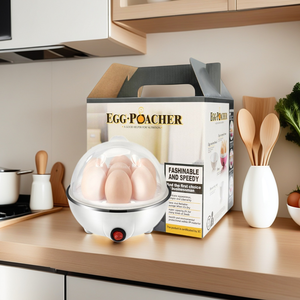 Cuiseur à œufs électrique portable, multifonction, avec arrêt automatique, couvercle transparent, capacité 7 œufs, pour usage domestique, export transfrontalier - Product Image 1