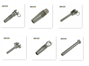 Cable de acero inoxidable 316 de 3mm, 4mm, 5mm de diámetro, sin engaste, de cuerpo cerrado, para industria pesada, tipo Lag Stud/Screw - Product Image 4