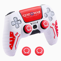 Coque de protection pour manette de jeu, résistante aux rayures, aux chutes et à l'usure, thème personnalisé, autocollant en silicone P5 pour joystick
