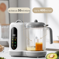Robot culinaire multifonction pour bébé : mixeur, hachoir, cuiseur vapeur, prépare et mixe des aliments sains faits maison, auto-nettoyant, batteur sur socle