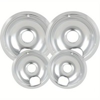 Plateau d'égouttage chromé en acier inoxydable usiné CNC WB31M15/WB31M16, pièce de rechange, incluant les plateaux de cuisinière WB31T10010/WB31T10011 de 6 et 8 pouces