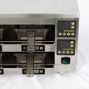 Armoire à pépites de <span class=keywords><strong>poulet</strong></span> commerciale Offre Spéciale à 1 étage et 2 assiettes KFC Burger Patty Holding Cabinet Chauffe-aliments pour Hotles Restaurant - Product Image 4