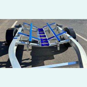 <span class=keywords><strong>Remorque</strong></span> pour <span class=keywords><strong>bateau</strong></span> en aluminium de petite taille 15 pieds (4,8 m) avec couchettes en polyéthylène, essieu simple, identification VIN CE DOT, transporteur de jet ski et de <span class=keywords><strong>bateau</strong></span> et déplacement - Product Image 6