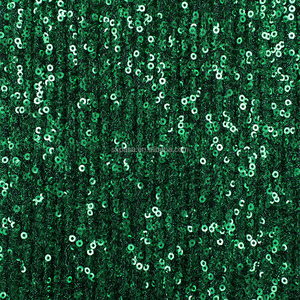 2025 New Arrival Shiny <span class=keywords><strong>3Mm</strong></span> Sequins Thêu xếp li Vải Màu Xanh Lá Cây Polyester Lưới Cho Trang Phục Cưới Phụ Kiện Cho Cô Gái - Product Image 2