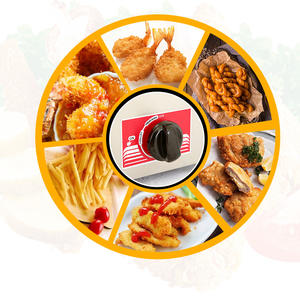 Gazlı Fritöz 2 Hazneli Tezgah Üstü Büyük Kapasiteli Kızarmış Domuz Pirzolası Tavuk Göğsü Çıtır Kızarmış Tavuk Patates Cipsi Kızarmış Tempura İçin - Product Image 6