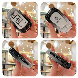 Funda de Silicona y Aleación de Zinc para Llave de Coche Toyota SIENNA, <span class=keywords><strong>Granvia</strong></span>, Highlander, Alphard, CROWN, VELLFIRE, con Anillo para Llavero - Product Image 2