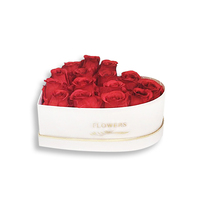 En stock, grandes boîtes en carton de taille mini pour cadeaux, boîtes à fleurs en forme de cœur, ensemble de boîtes à fleurs en forme de cœur