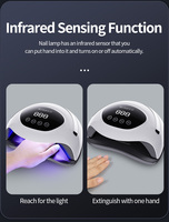 Secador de Uñas Personalizado ODM de 180W con 60 Cuentas UVLED, Fuente de Luz Dual, 4 Tiempos, Base Desmontable de Gran Espacio para Vendedores de Comercio Electrónico