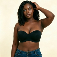 Soutien-gorge sans bretelles pour femmes grandes tailles, invisible, push-up, antidérapant, fin, uni, pour adultes, idéal pour robe de mariée d'été