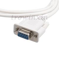 Cable de serie RS232 DB9, RS-232, convertidor macho a hembra